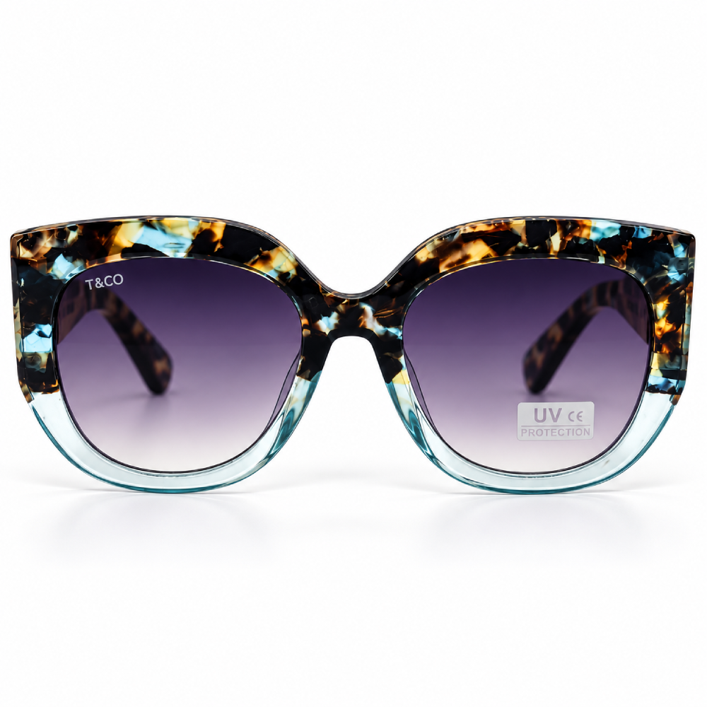 Carey multicolor con base transparente