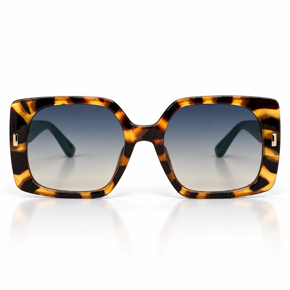 Carey marrón, ámbar y negro · lentes gris degradado